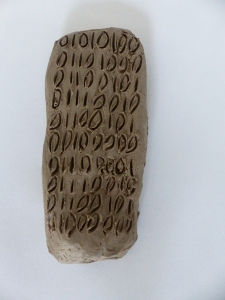 Binary Clay tablet150